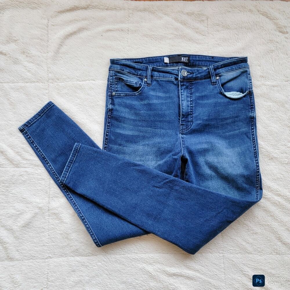 KFTK High Rise Skinny Leg Jeans‎